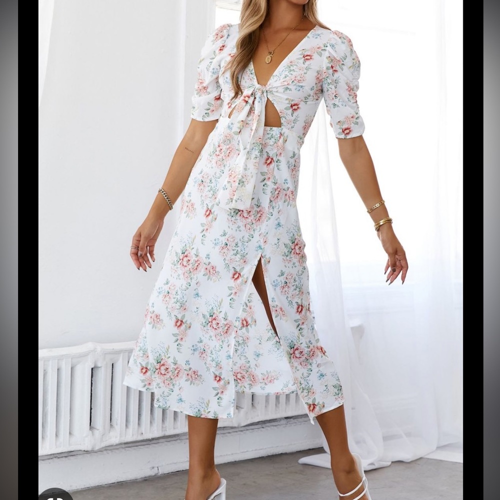 Hello molly midi cutout dress. Size xl. NWT